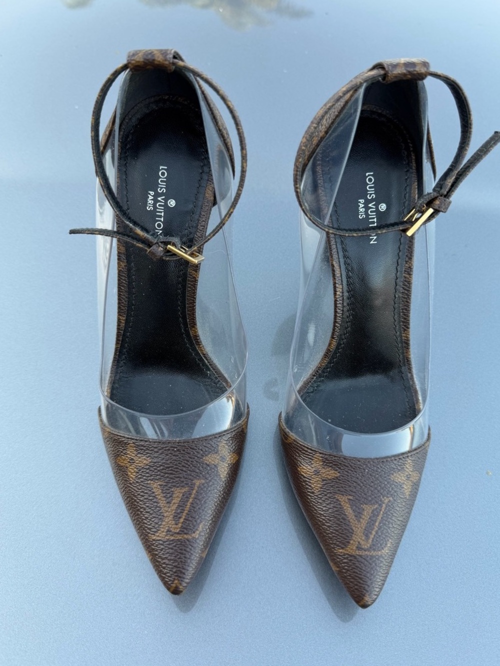 Louis Vuitton Call Back Pump Monogram Heels US 5.5 EU 35.5 Runs Small/Narrow